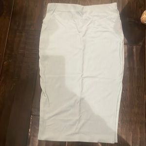 light blue long skirt